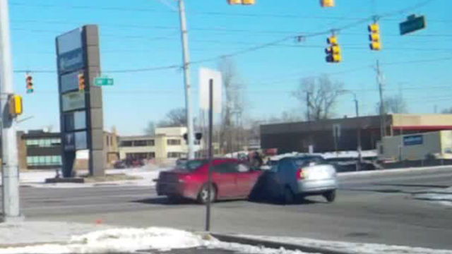 WATCH: Dash cam captures t-bone crash on northeast side