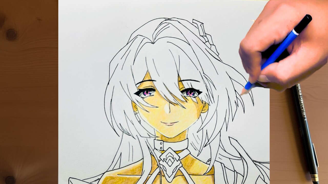 Painting Acheron’s Skin Tones Honkai Star Rail Art Journey 😍