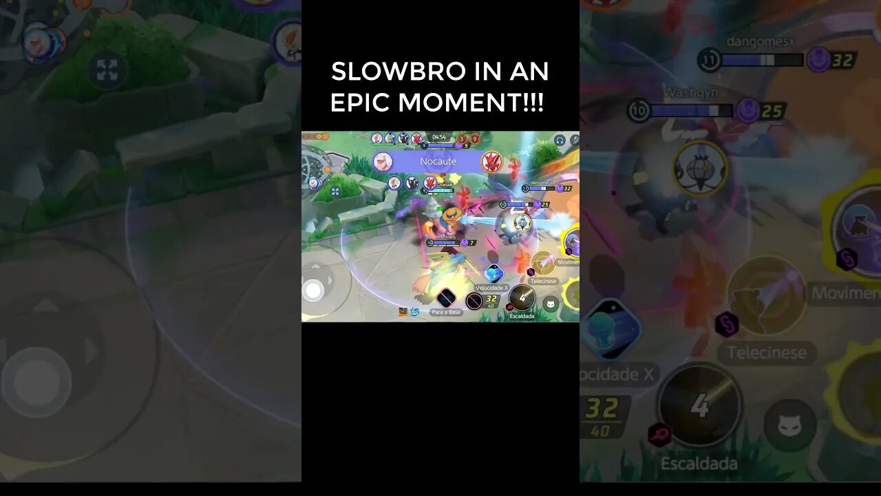 SLOWBRO IN AN EPIC MOMENT 😱😱POKÉMON UNITE #shorts