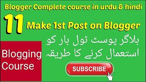 How to Make First Post on Blogger | How to Create a Post on Blogger | Create a Blog Post | Blog Post