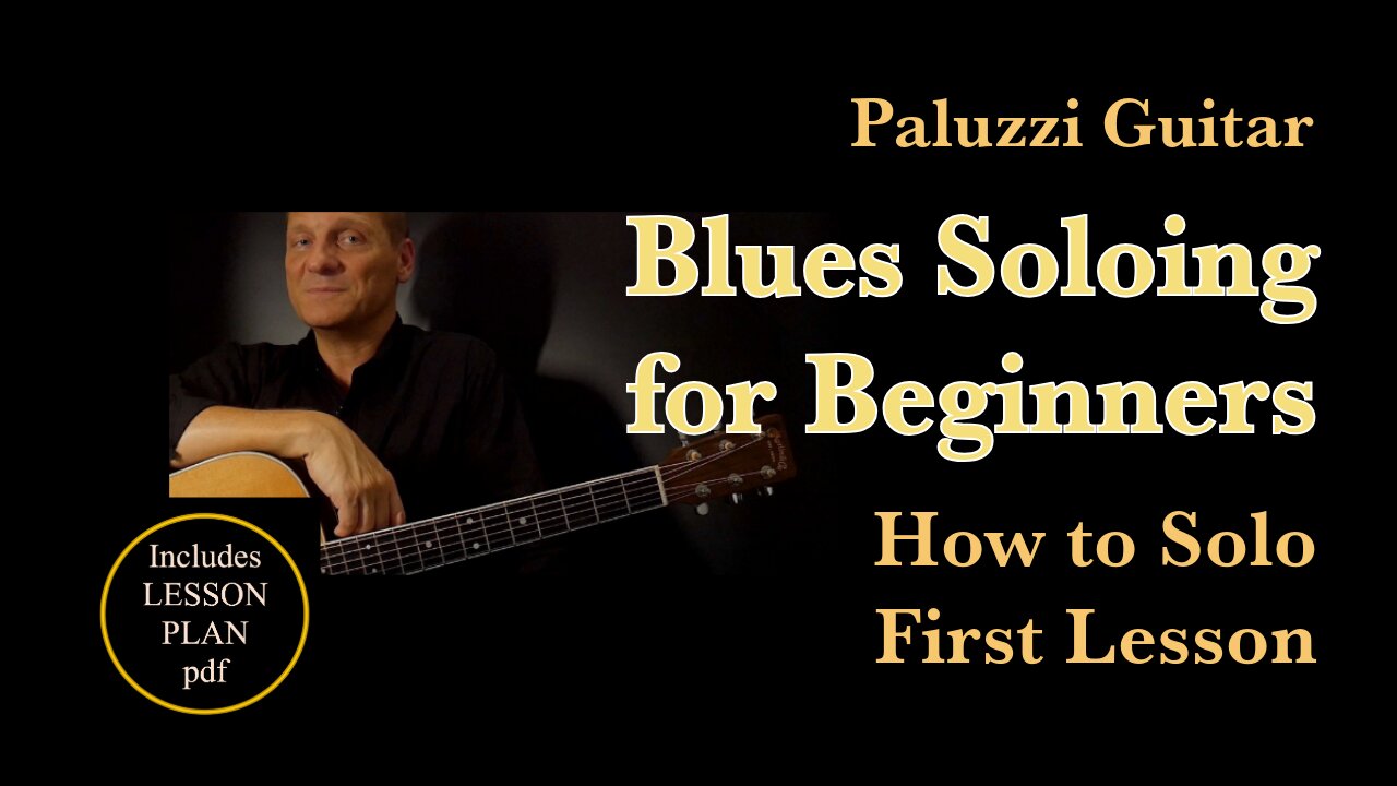Blues Guitar Soloing for Beginners [How to Solo First Lesson]
