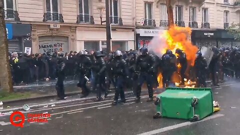 Paris FR: Protesters Still Upset on Having Pension Age Moved to 64