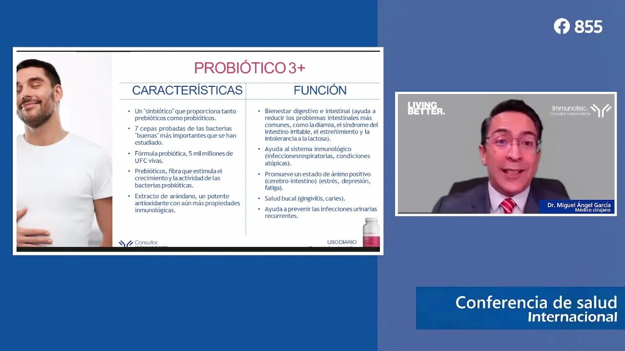 Capacitación Immunotec: Probiótico 3+ 2022 (Dr. Miguel Angel García Gallegos)