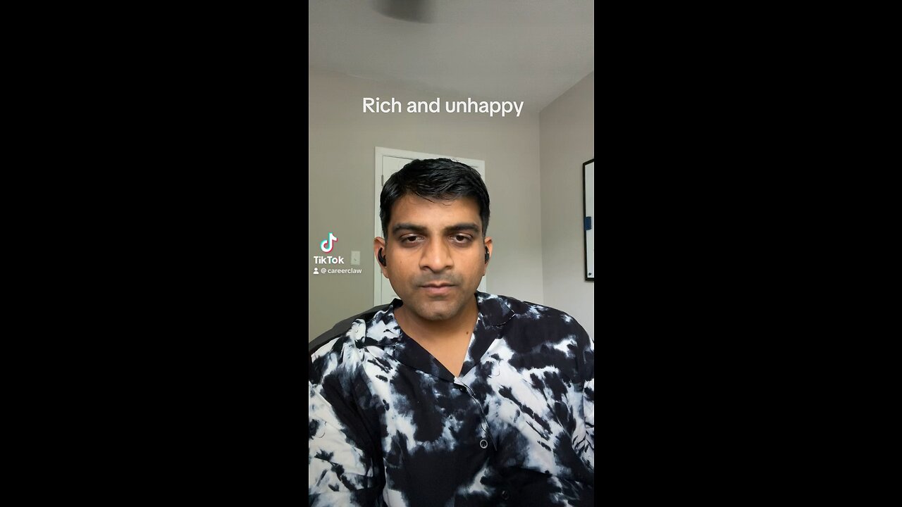 Rich and unhappy