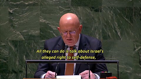 UN - Russian Ambassador: "Israel, as an occupying power, does not have the right to self-defense"