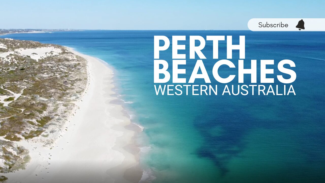 Perth Beaches Scenic Drone View - Western Australia