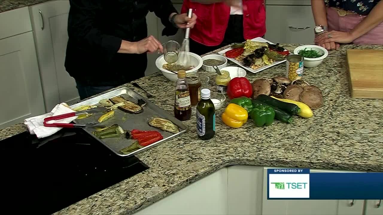 Shape Your Future Healthy Kitchen: Grilled Veggies & Steamed Grain Platter