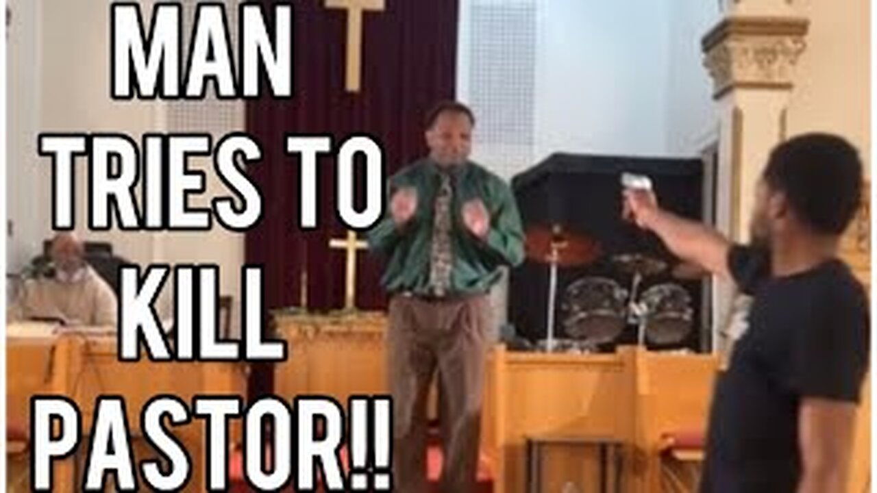 Gunman Aims At a Pastor During Sermon