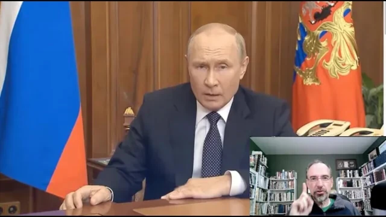 PUTIN'S SEPTEMBER 21 MOBILIZATION SPEECH WITH PROFESSOR'S COMMENTARY. EXCERPTS OF BIDEN'S RESPONSE.