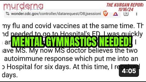 VAERS: 57 YEAR OLD LADY MAGICALLY DEVELOPS MS! (MIX'N'MATCH?)