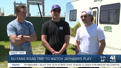 KU fans rent RV to attend championship