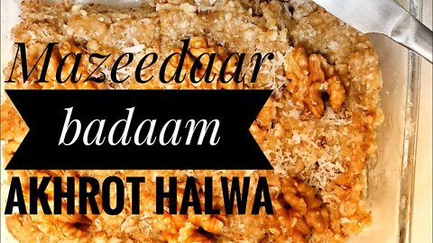 How to cook almond walnut halwa/ Akhrot badaam ka halwa