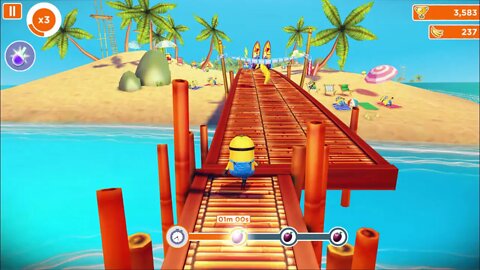 Despicable Me Minion Rush Level 19 - Run for 01m 00s