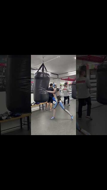 INSANE punching Power From AI Robot Punching A Bag