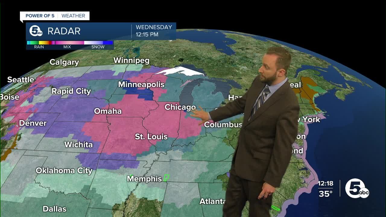 Noon update on winter storm heading our way