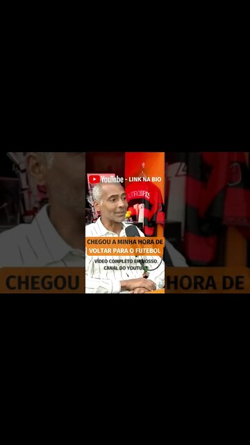 ROMÁRIO VAI VOLTAR PARA CENA DO FUTEBOL? (vídeo completo no canal) #shorts