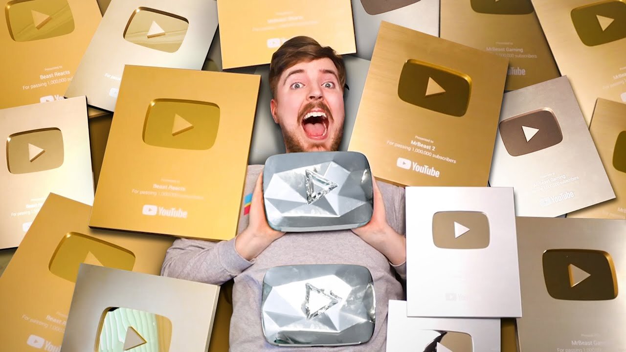 Mr Beast all Play button reveal