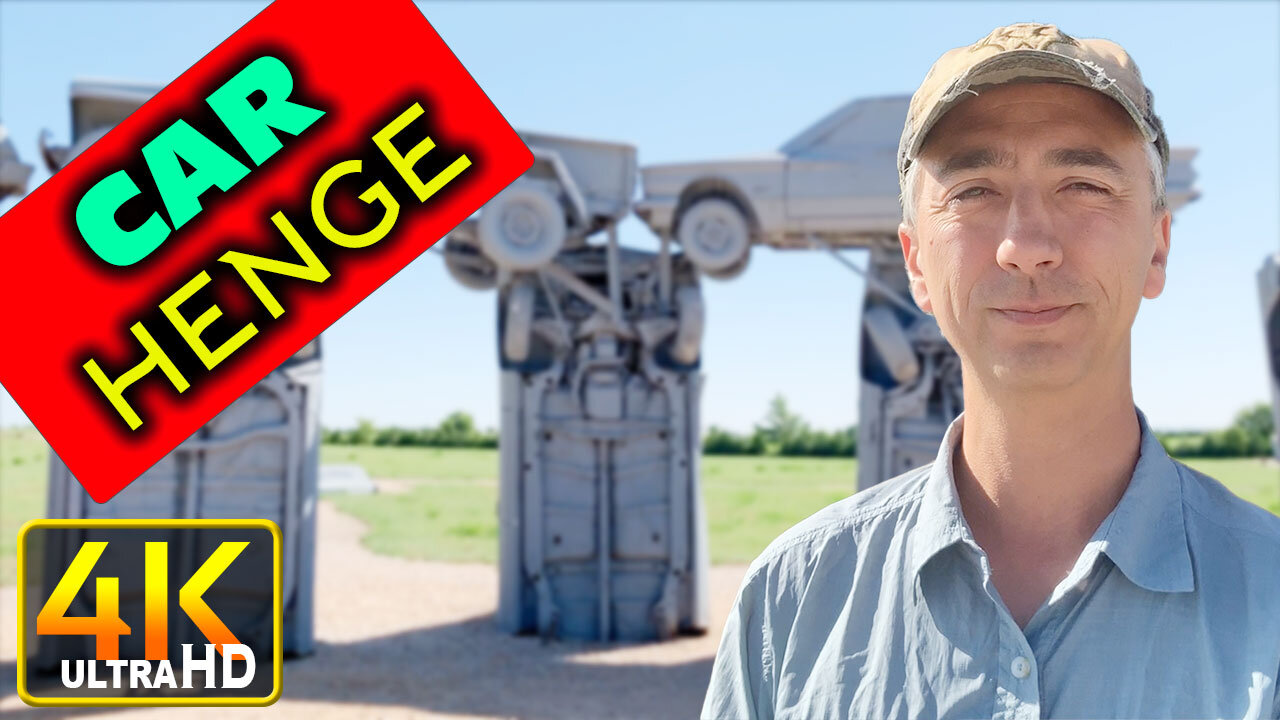 Carhenge Nebraska Weird Roadside American Attractions (4k UHD)