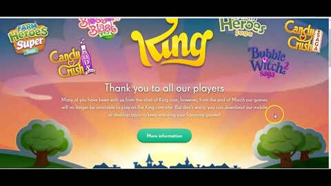 King.com is closing down...but Candy Crush lives on!