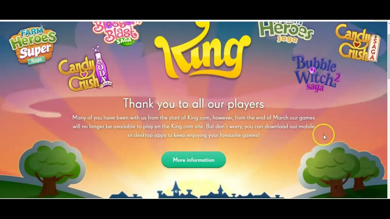 King.com is closing down...but Candy Crush lives on!