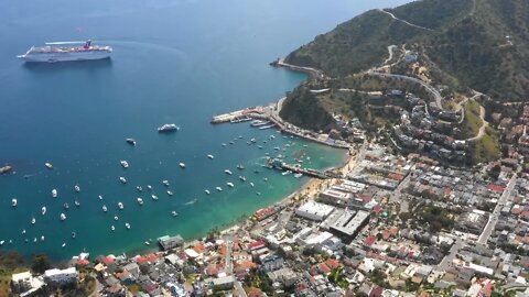 USA 😍 Santa Catalina 😍Island Avalon, California Drone 4K