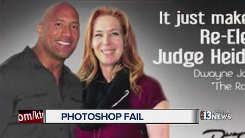 Judge posts photoshopped picture with 'The Rock'