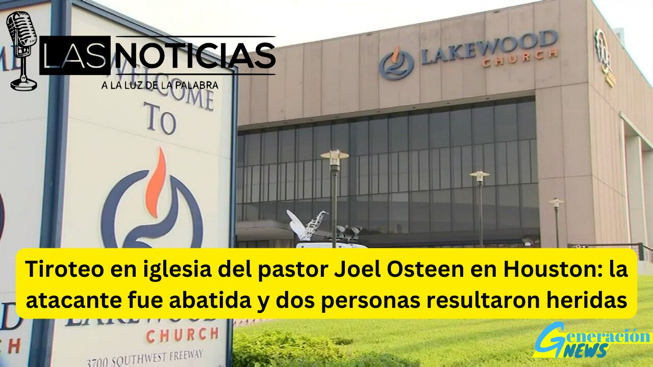 Tiroteo en iglesia de pastor Joel Osteen en Houston Tx.