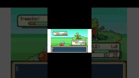 Pokémon FireRed - Wild Treecko Used Leer!