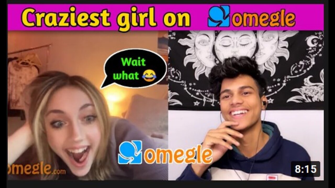 Craziest girl on omegle 😂 -- omegle funny