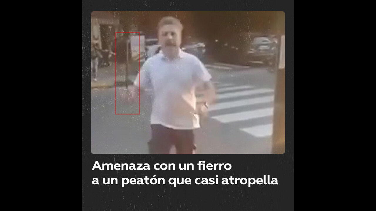 Conductor discute con un peatón tras casi atropellarlo