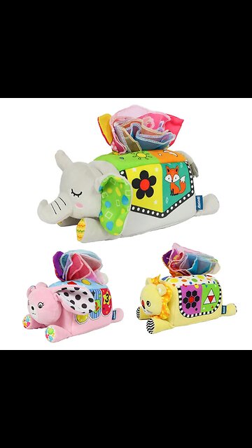 ANNUAL SALE! Baby Magic Tissue Box Toy Toddlers Sensory Toy