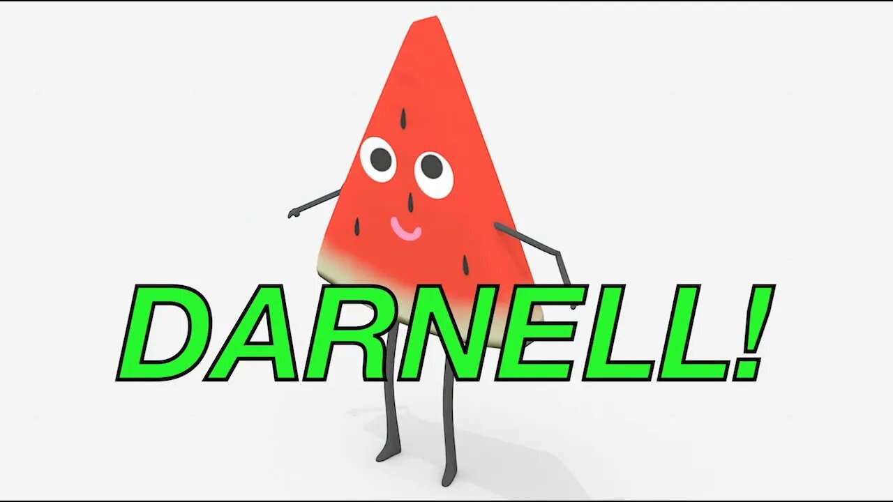 Happy Birthday DARNELL! - WATERMELON Birthday Song