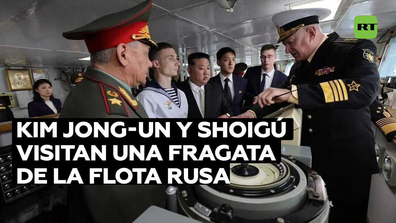 Kim Jong-un y Serguéi Shoigú visitan la fragata Marshal Sháposhnikov de la Flota rusa del Pacífico