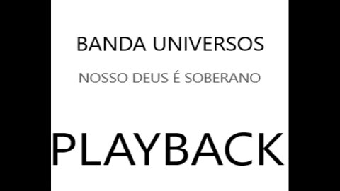 Banda Universos Nosso Deus é Soberano play back