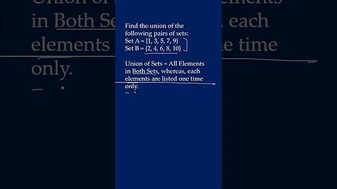 Finding the Union of Sets - Tagalog