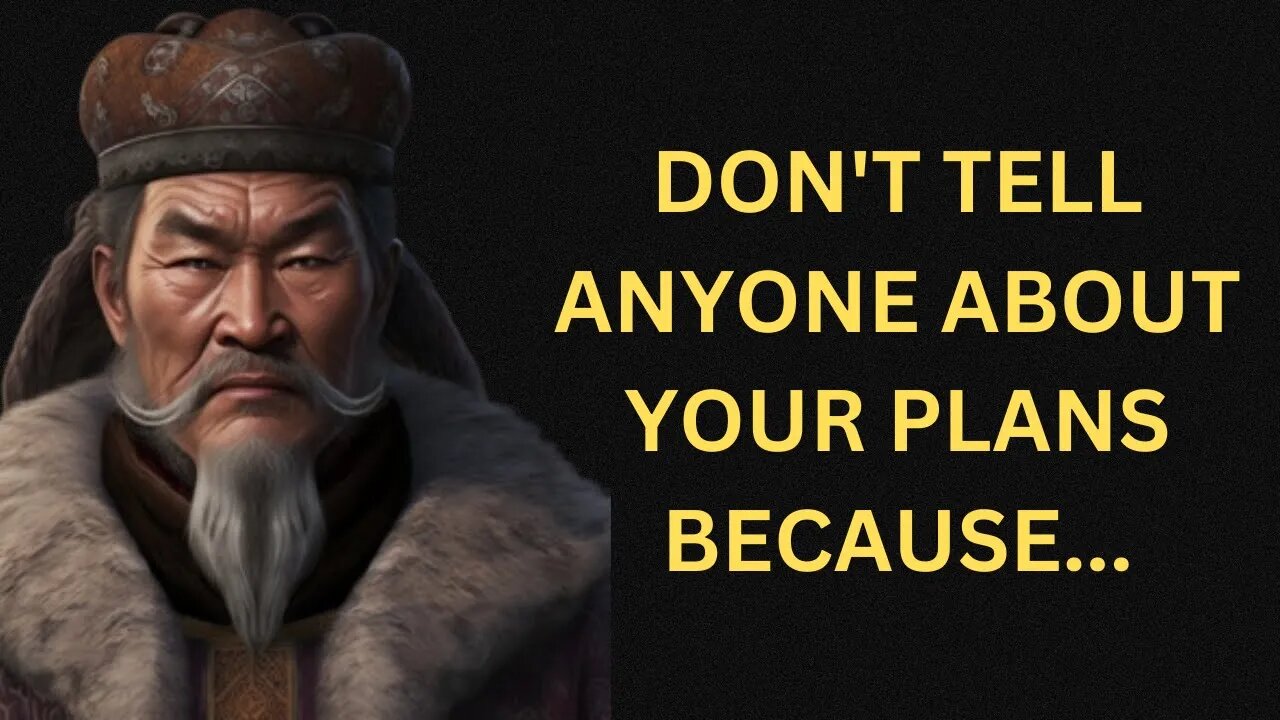 Genghis Khan life changing quotes