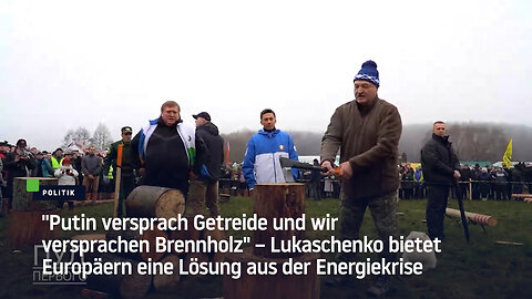 "Putin versprach Getreide und wir versprachen Brennholz" – Lukaschenko über die Energiekrise