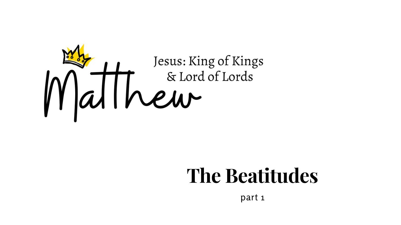 Matthew: Jesus King of Kings & Lord of Lords