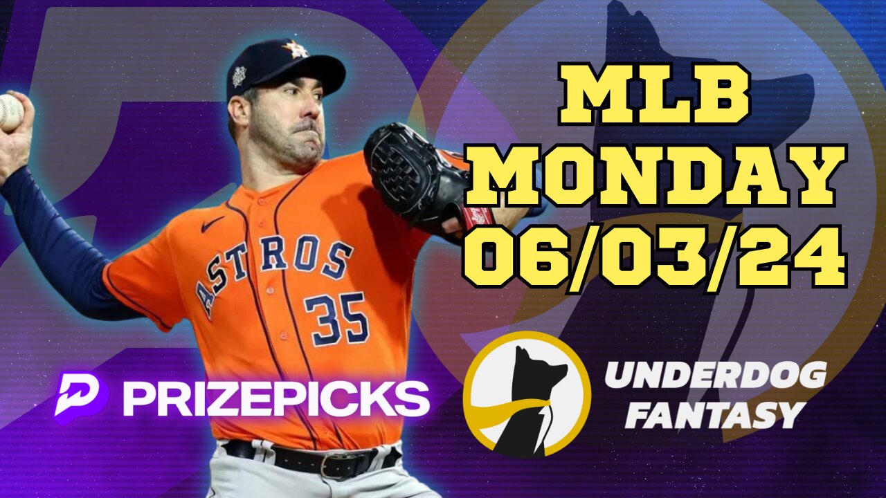 #PRIZEPICKS | BEST PICKS FOR #MLB MONDAY | 06/03/24 | BEST BETS | #BASEBALL| TODAY | PROP BETS