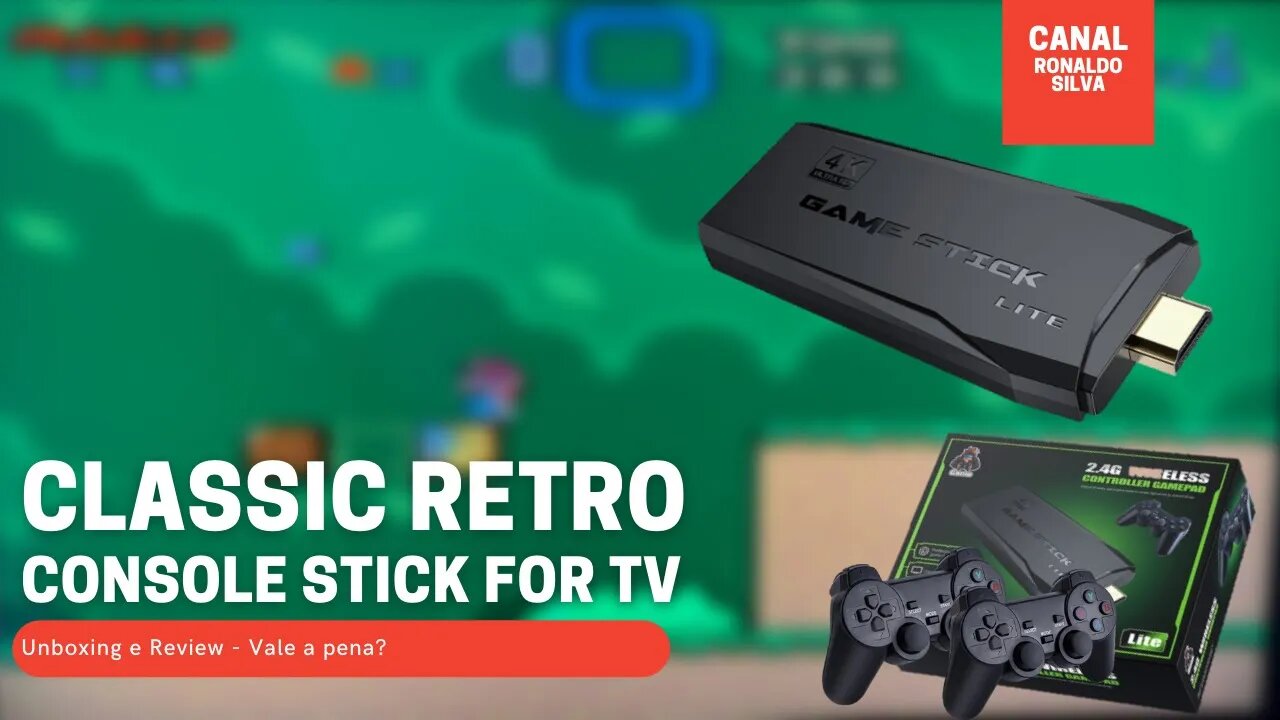 Classic Retro Video Game Stick For TV Super nintendo | Playstation | Mega Drive | Vale a pena? É bom