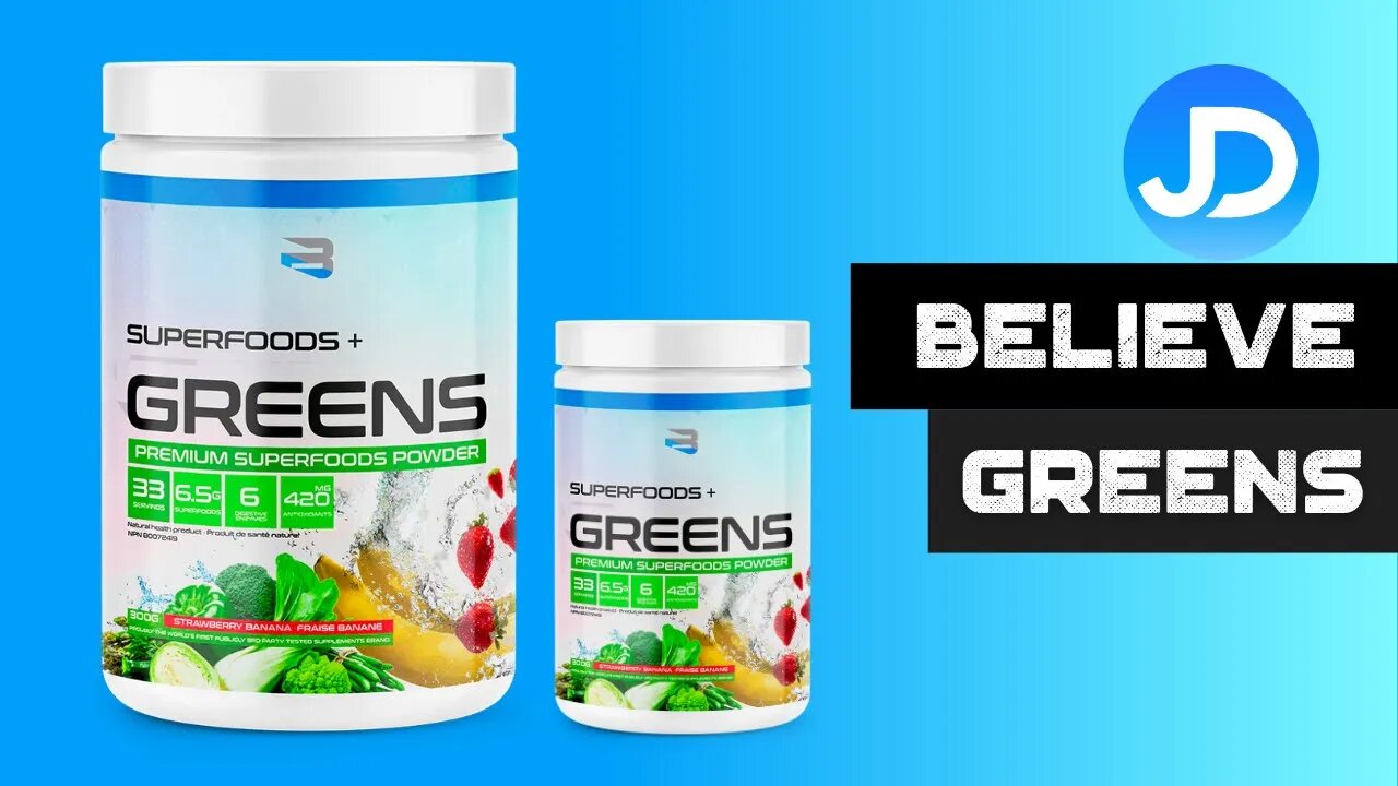 Believe Superfoods + Greens Strawberry Banana review