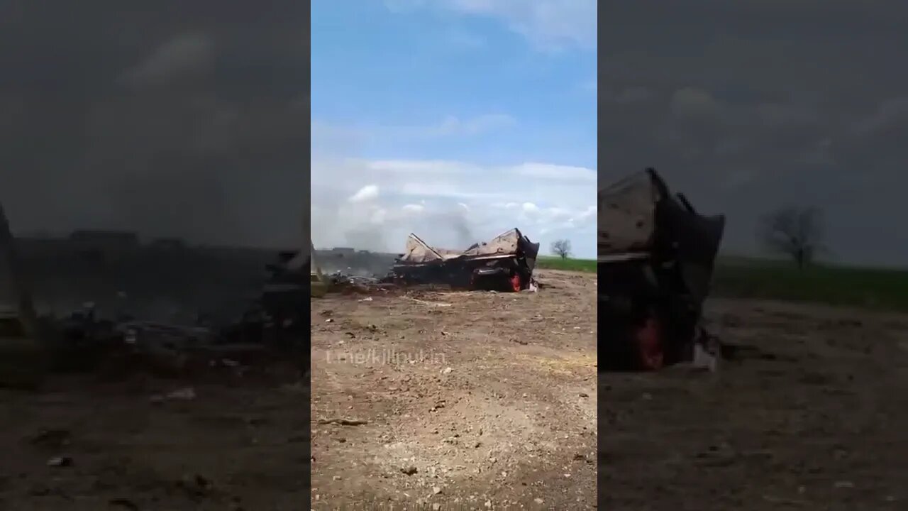 Kharkiv - Russian in Trench During Artillery Strike