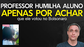 Vídeo de aluno sendo humilhado por professor militante viraliza e jovem sofre retaliação