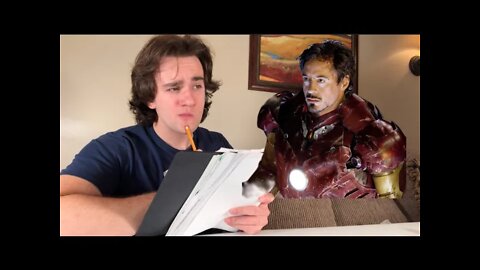 Job interview w/ Iron Man🤔 ft.Tyler Faurlin ib:JGGLS