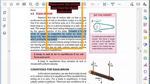 PHYSICS Class 8th CH#4Equilibrium