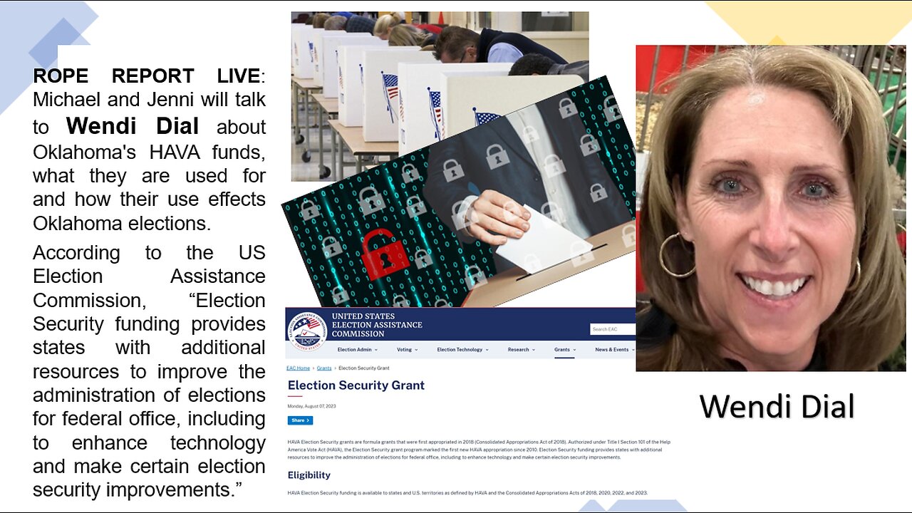 ROPE Report Live - Wendy Dial on Election Integrity; What Is HAVA?