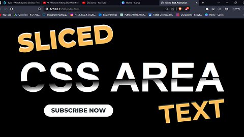 Master Sliced Text Animation Like a Pro!! | HTML & CSS Text |