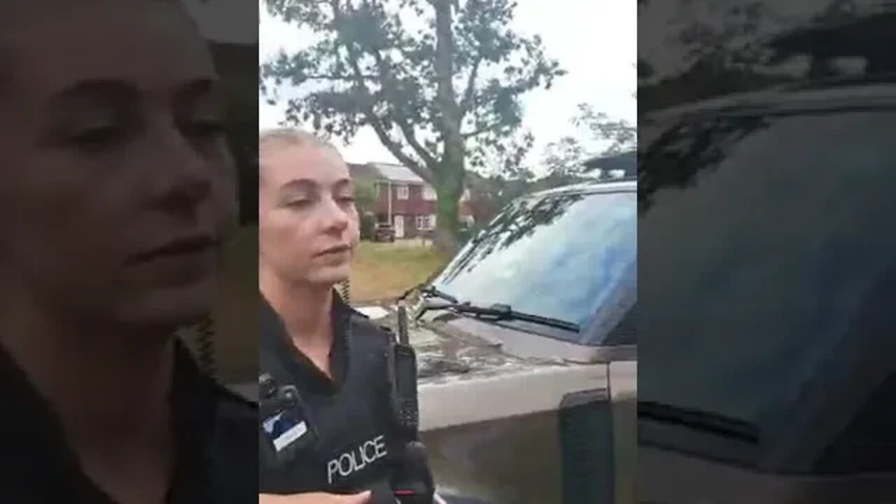 A veteran has just been arrested for the first time in his life, filmed live by Laurence Fox