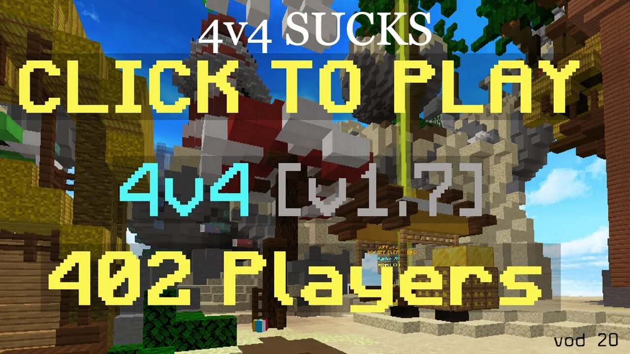 4v4 is the worst bedwars mode.