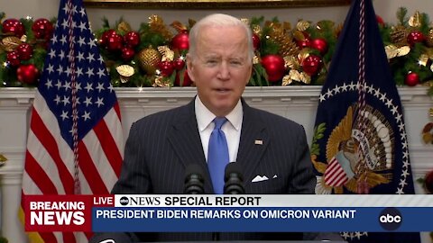 Biden delivers remarks on the emerging omicron variant